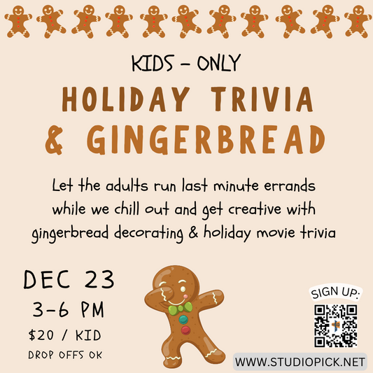 (12/23) Trivia + Gingerbread